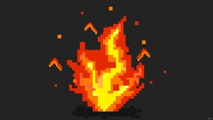 Digital Fire Background