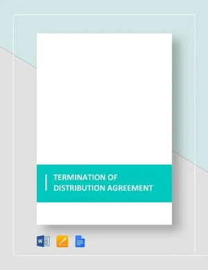 Termination of Distribution Agreement Template
