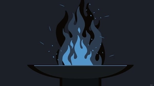 Fire Dark Background