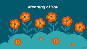 Orange Flower Wallpaper