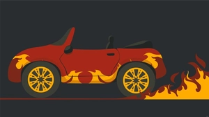 Fire Car Background
