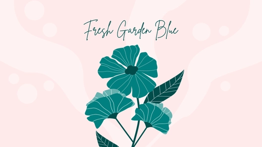 Teal Flower Wallpaper