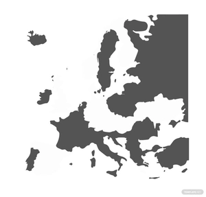 Europe Map Icon Clipart