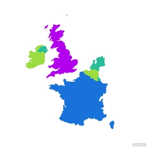 West Europe Map Clipart