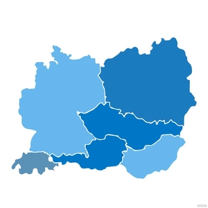 Central Europe Map Clipart