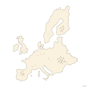 Old Europe Map Clipart