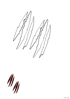 Tiger Scratch Coloring Page