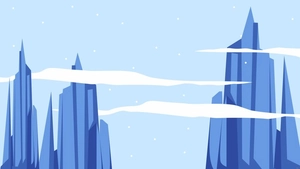 Winter Anime Background