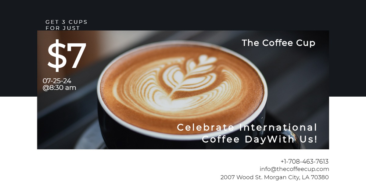 Free International Coffee Day Offers Social Media Templates Customize Download Share Template Net
