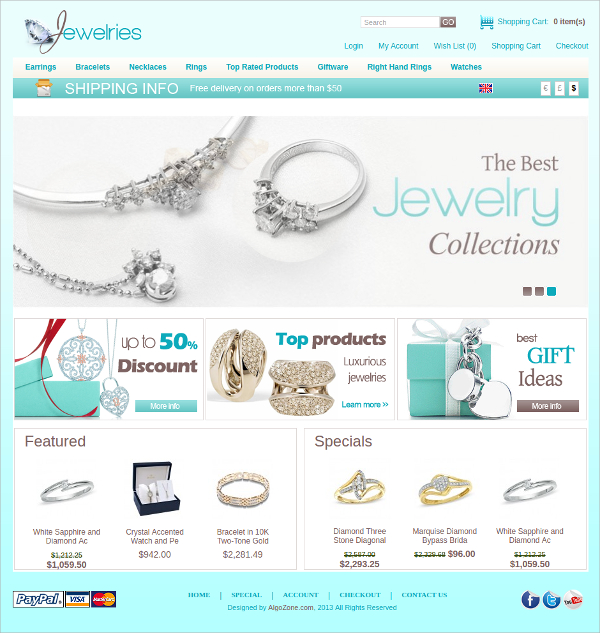 jewelries algozone opencart theme