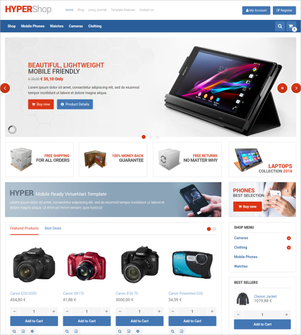 10+ Best Mobile Shop Virtuemart Themes & Templates
