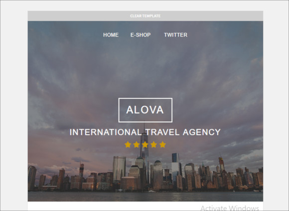 travel agency responsive email template