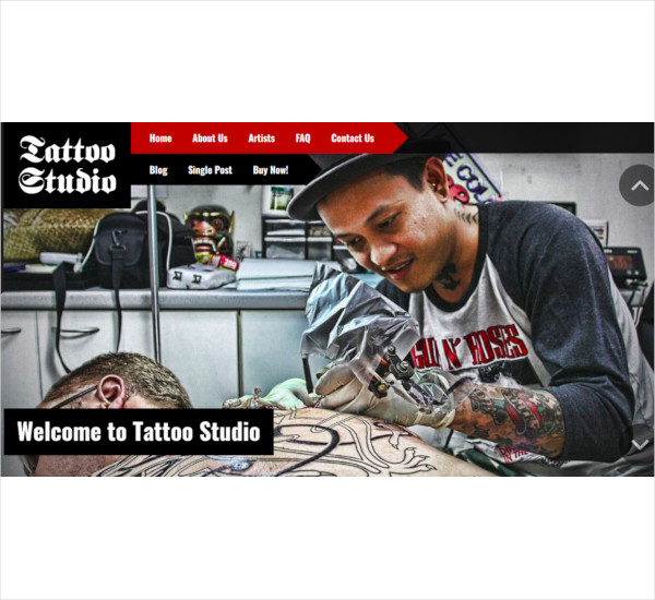 tattoo shop wordpress theme