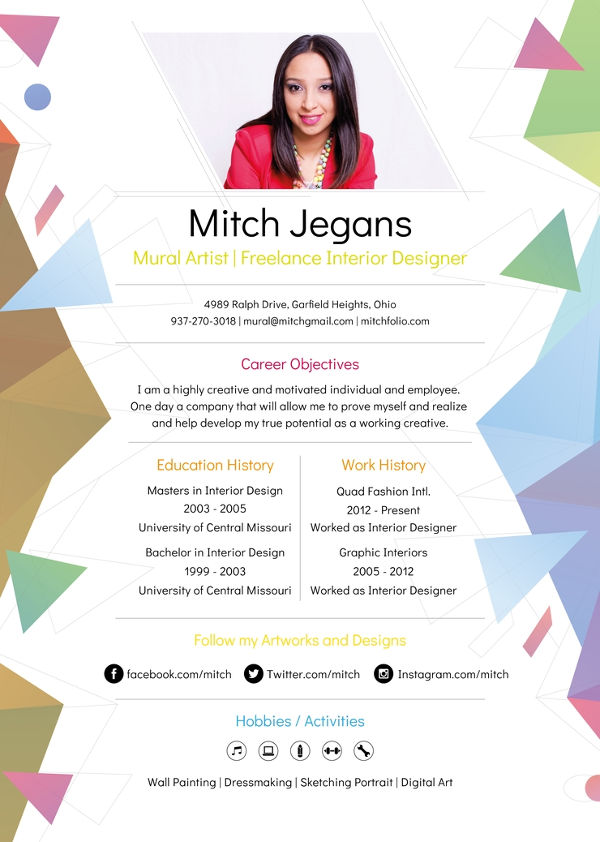 free-creative-resume-template