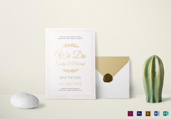 marriage invitation indesign template