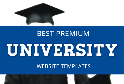 premium university website template