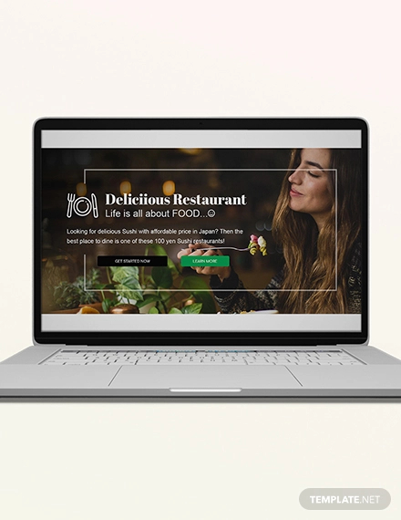 restaurant blog header template