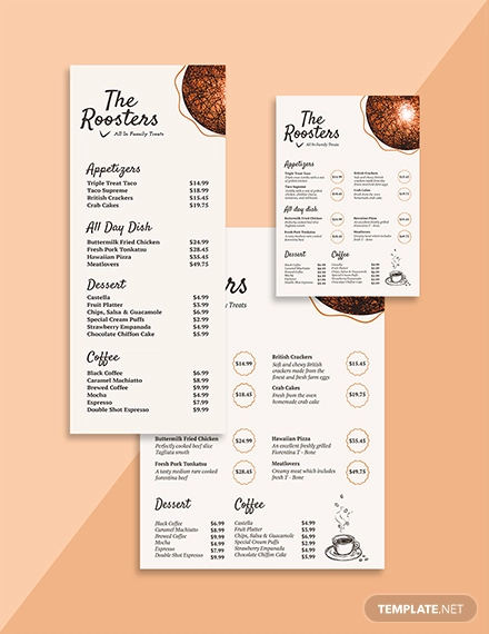 56 Restaurant Menu Templates Design Psd Docs Pages Free Premium Templates