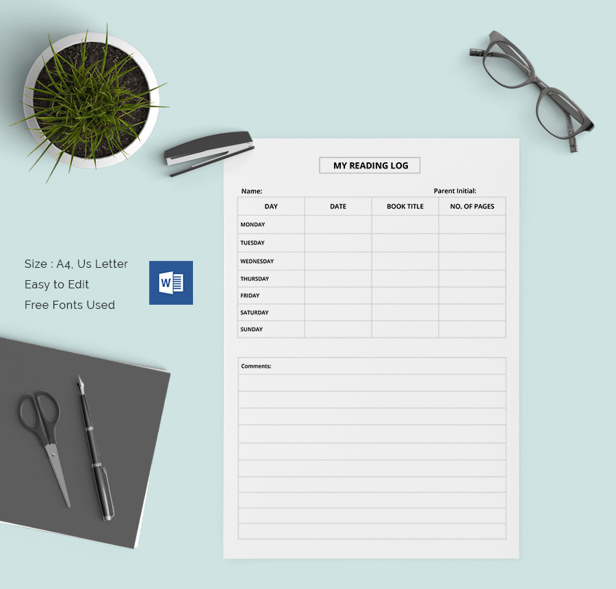 25+ Best Reading Log Templates