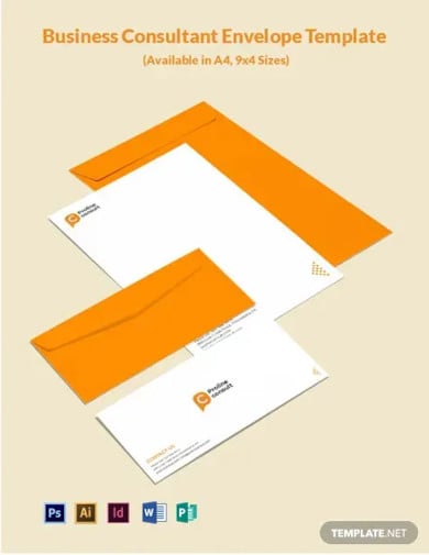 business consultant envelope template
