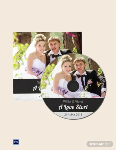 cool wedding cd cover template