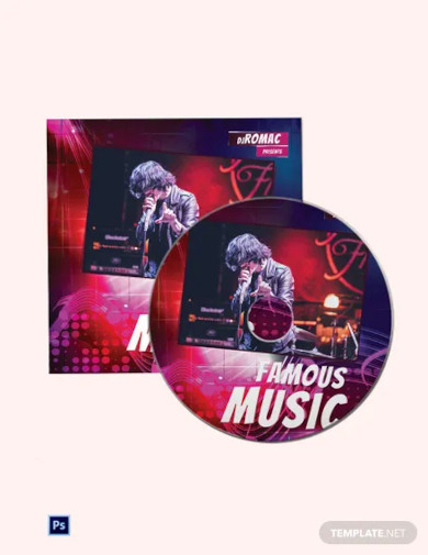 music event cd cover template