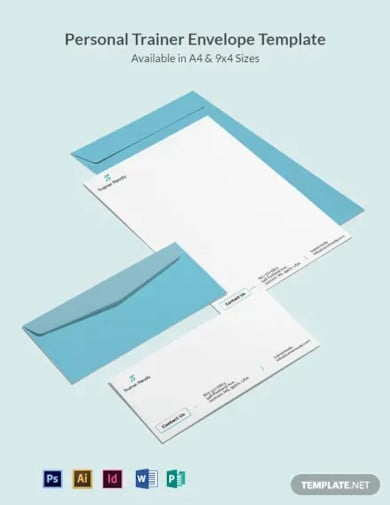 personal trainer envelope template