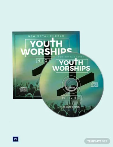 worship cd cover template
