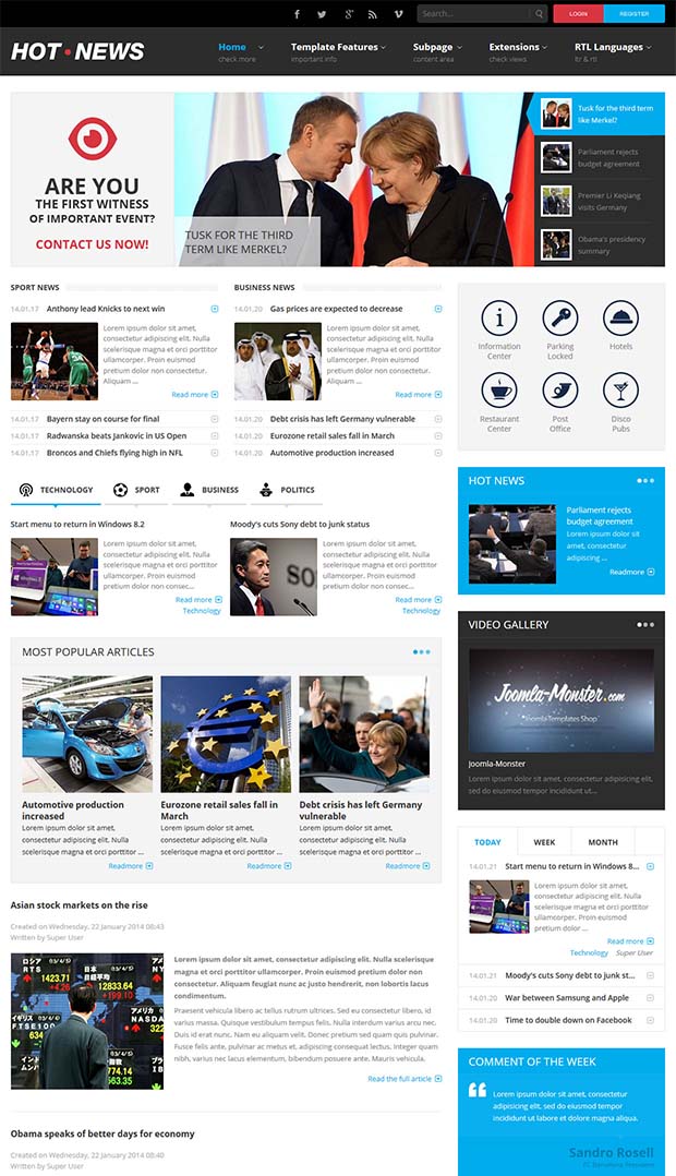 20+ Best Premium News Website Templates