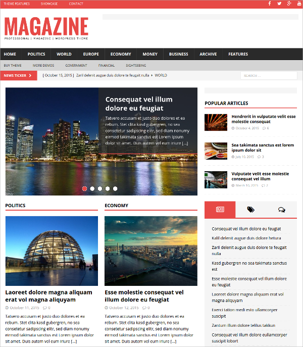 15+ Magazine Website Themes & Templates