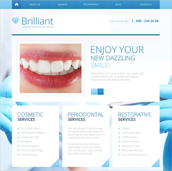 36+ Dental Website Themes & Templates | Free & Premium ...