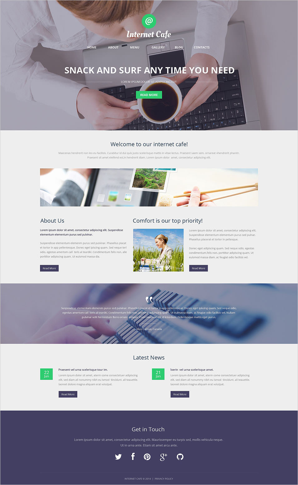 responsive layout template psd