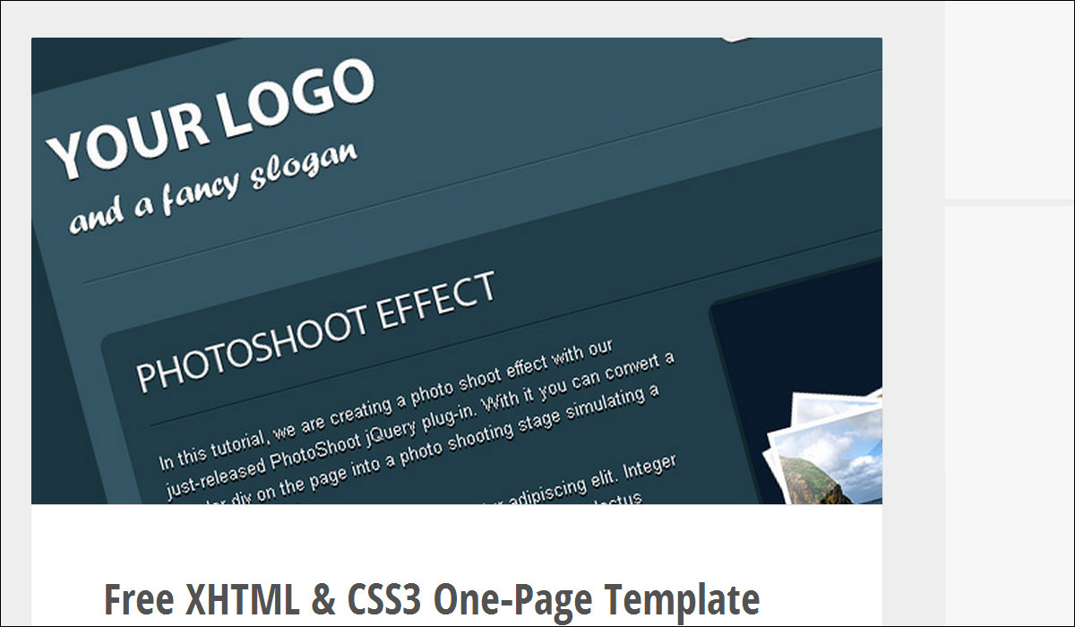 Advanced HTML5/ CSS3 Templates- Templates with Advance Features