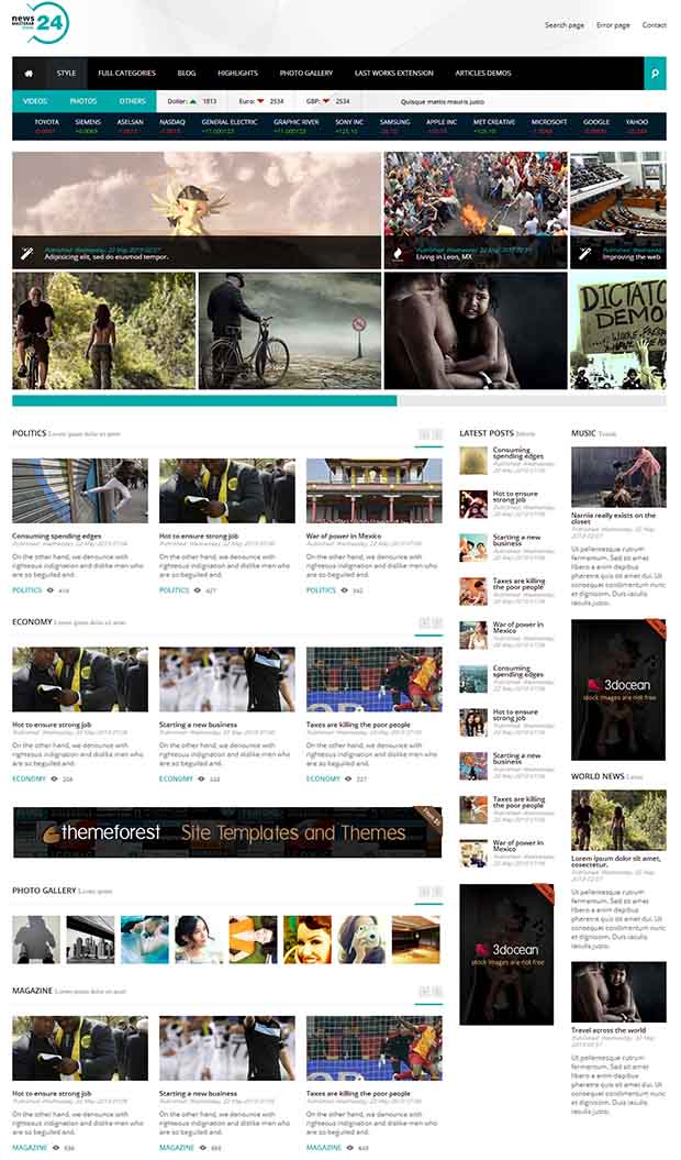 24+ Best Premium News Website Templates | Free & Premium Templates