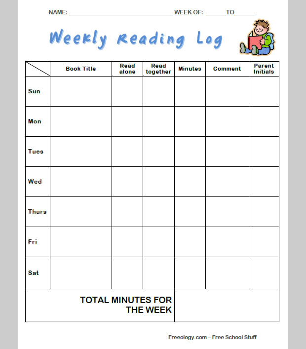 Reading Log Templates 14  Free Printable Word Excel PDF Formats