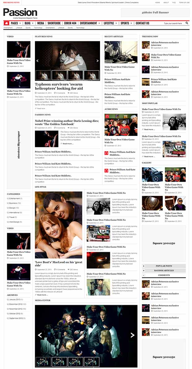 Download 45+ Best Premium News Website Templates | Free & Premium ...