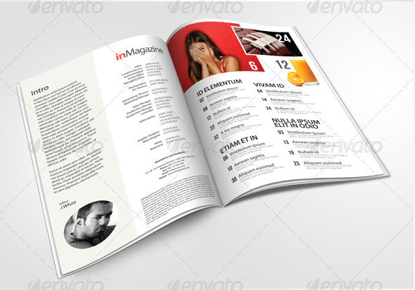 magazine template word