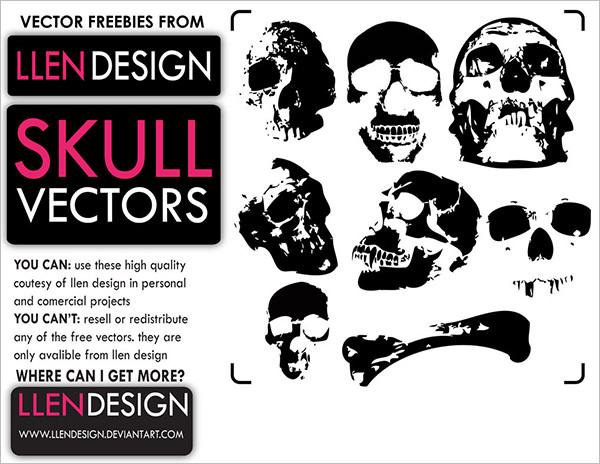 free vector skull pack