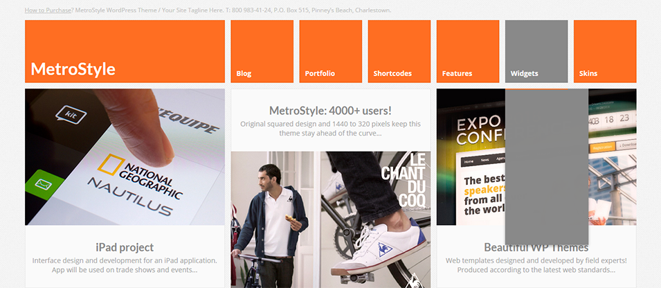 metrostyle theme demo
