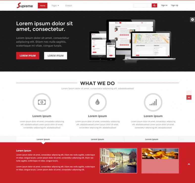 multipurpose functionality bootstrap theme 788x740
