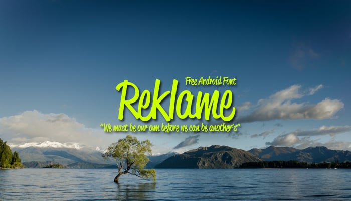 reklame android font