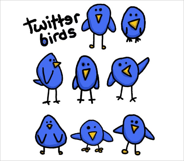simple and cute twitter bird