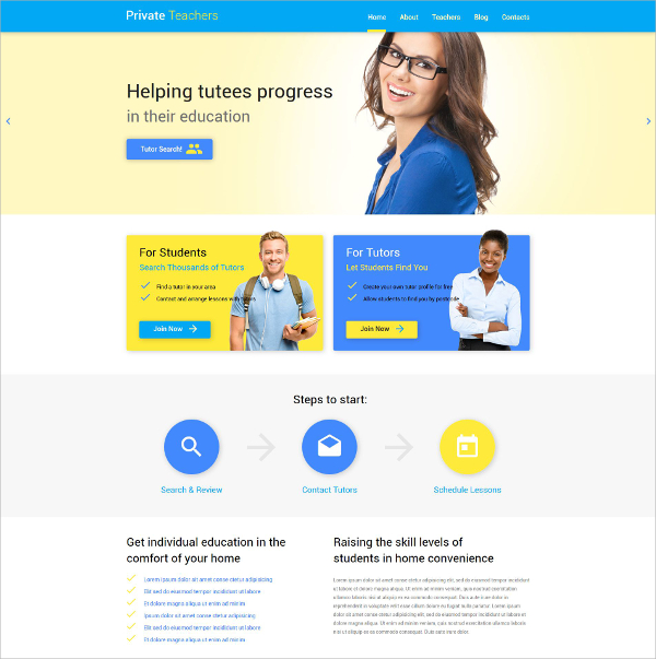 19+ Teachers Website Themes & Templates | Free & Premium Templates