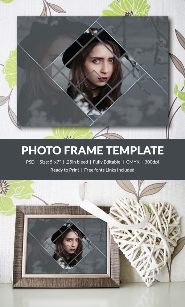 Photo Frame Template - 32+ Free Printable, JPG, PSD, ESI, Indesign