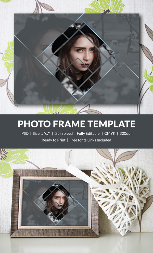 Photo Frame Template 32+ Free Printable, JPG, PSD, ESI, Indesign