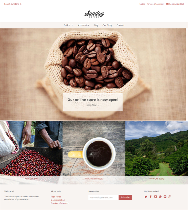 12+ Coffee Shop Website Themes & Templates | Free & Premium Templates