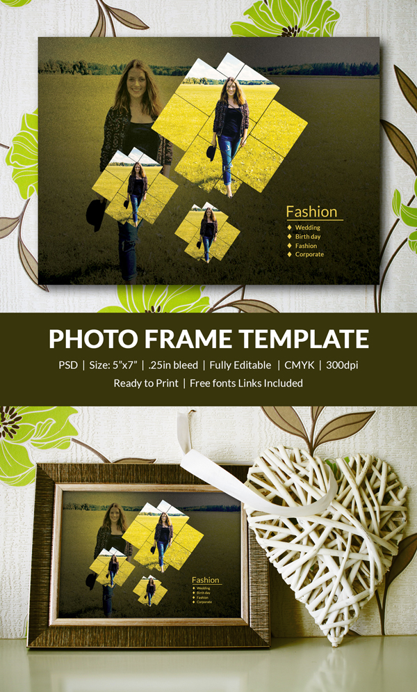 Photo Frame Template - 32+ Free Printable, JPG, PSD, ESI, Indesign