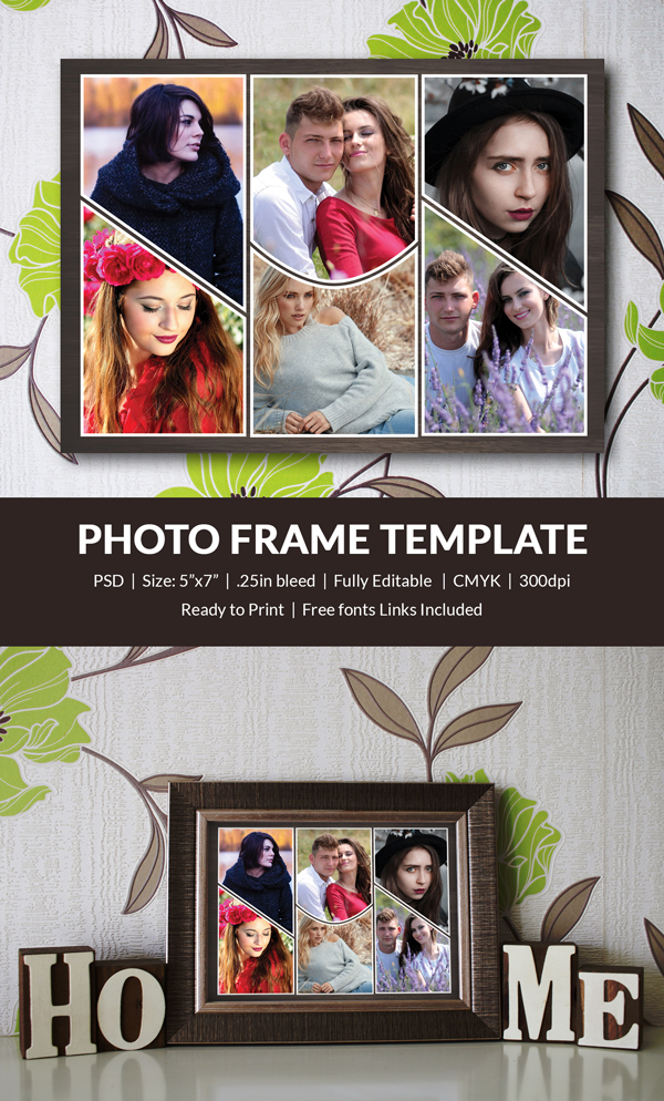 Photo Frame Template 32+ Free Printable, JPG, PSD, ESI, Indesign