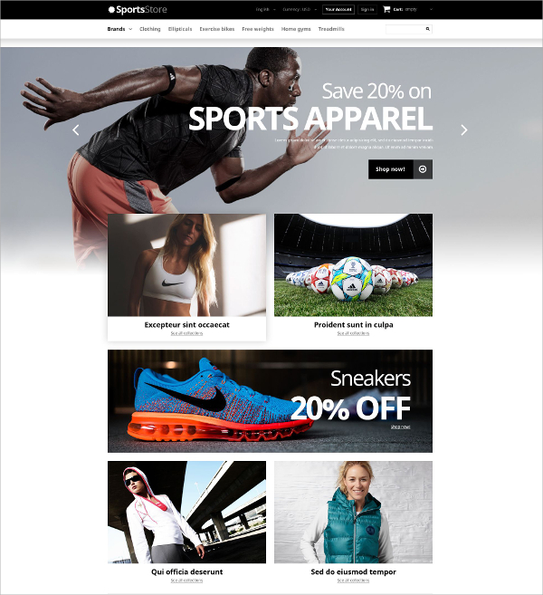 sports clothes store prestashop website theme 139