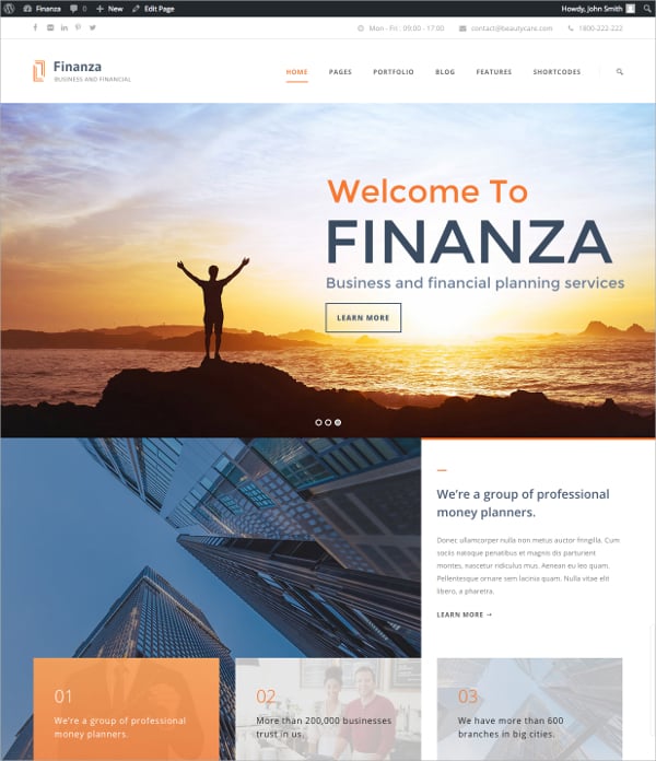 21  Financial Website Themes Templates